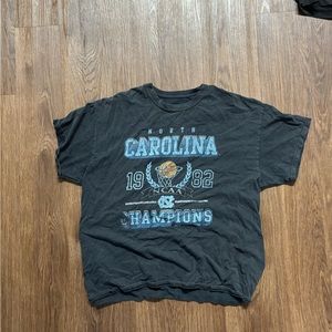 VINTAGE UNC washed black Tshirt. UNC championship vintage Tshirt men’s size L.